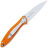 Нож Kershaw Leek сталь 14C28N рукоять Orange Aluminium (1660OR)
