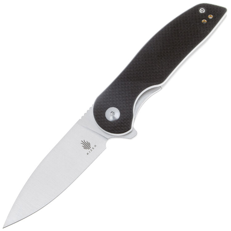 Нож Kizer Sidekick сталь 9Cr18MoV Satin рукоять Black/White G10
