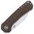 Нож QSP Kestrel stonewash сталь 14C28N рукоять Dark brown Micarta (QS145-A1)