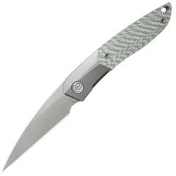 Нож KB Knives Spike beadblast сталь M390 рукоять Grey Titanium/Silver twill
