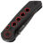 Нож Reate PL-XT Drop Point black PVD сталь Nitro-V рукоять Black Micarta/Red G10