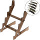 Стойка сборная Forest-Home на 5 ножей (дерево) (Brown) (FH-S5K)