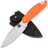 Нож 1-й Цех Экстаз сатин сталь 440C рукоять микарта Burnt Orange