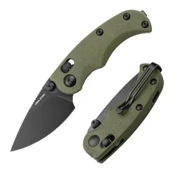 Нож Real Steel Esca black сталь 12C27 рукоять Green GFN (7181BG)
