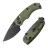 Нож Real Steel Esca black сталь 12C27 рукоять Green GFN (7181BG)