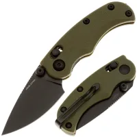 Нож Real Steel Esca black сталь 12C27 рукоять Green GFN (7181BG)