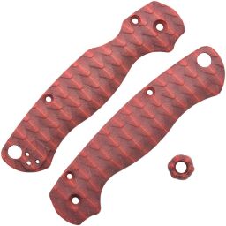 Накладки Chroma Scales для Spyderco Paramilitary 2 Red Dragon Scales Nylon