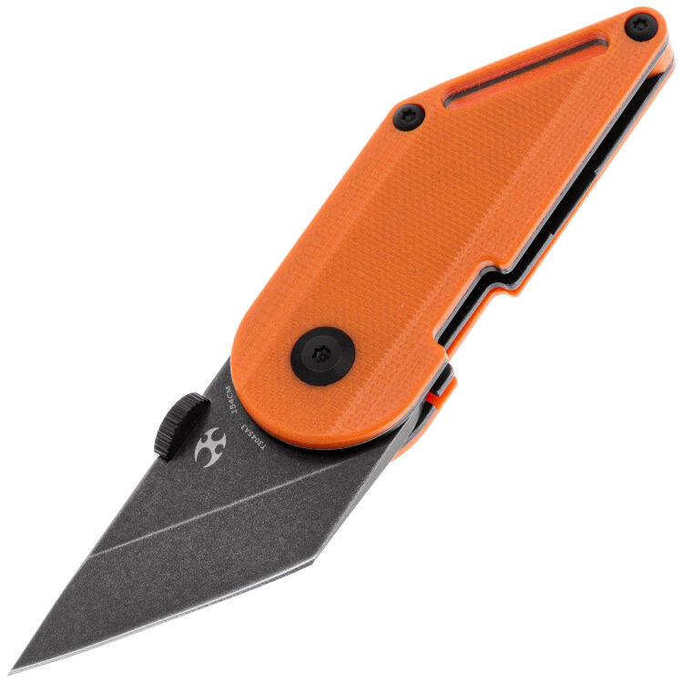 Нож Kansept Dash blackwash сталь 154CM рукоять Orange G10