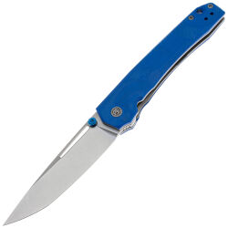 Нож Petrified Fish Ripple stonewash сталь 14C28N рукоять Blue G10