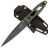 Нож НОКС Кондор-Т blackwash сталь D2 рукоять Green G10 (628-509435)