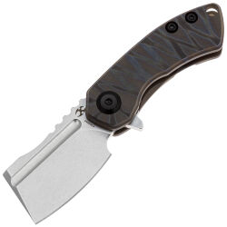 Нож Kansept Mini Korvid stonewash сталь S35VN рукоять Tiger Stripe Flamed Titanium