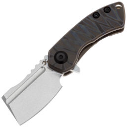 Нож Kansept Mini Korvid stonewash сталь S35VN рукоять Tiger Stripe Flamed Titanium