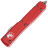 Нож Microtech Ultratech S/E stonewash сталь M390 рукоять Red Aluminium (121-10RD)