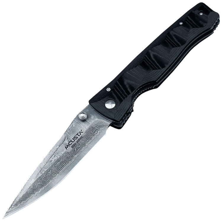 Нож Mcusta Elite Tactility сталь VG-10/Damascus рукоять Black linen micarta (MC-0121D)