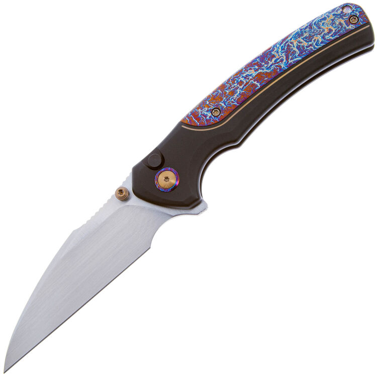 Нож WE Knife Ziffius satin сталь CPM-20CV рукоять Black Ti/Flamed Ti (WE22024D-2)