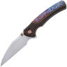Нож We Knife Ziffius satin сталь CPM-20CV рукоять Black Ti/Flamed Ti (WE22024D-2)