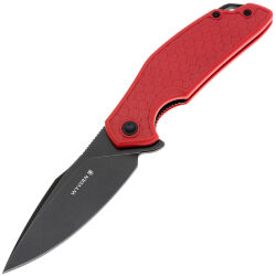 Нож Mr.Blade Wyvern blackwash сталь AUS-8 рукоять Red FRN