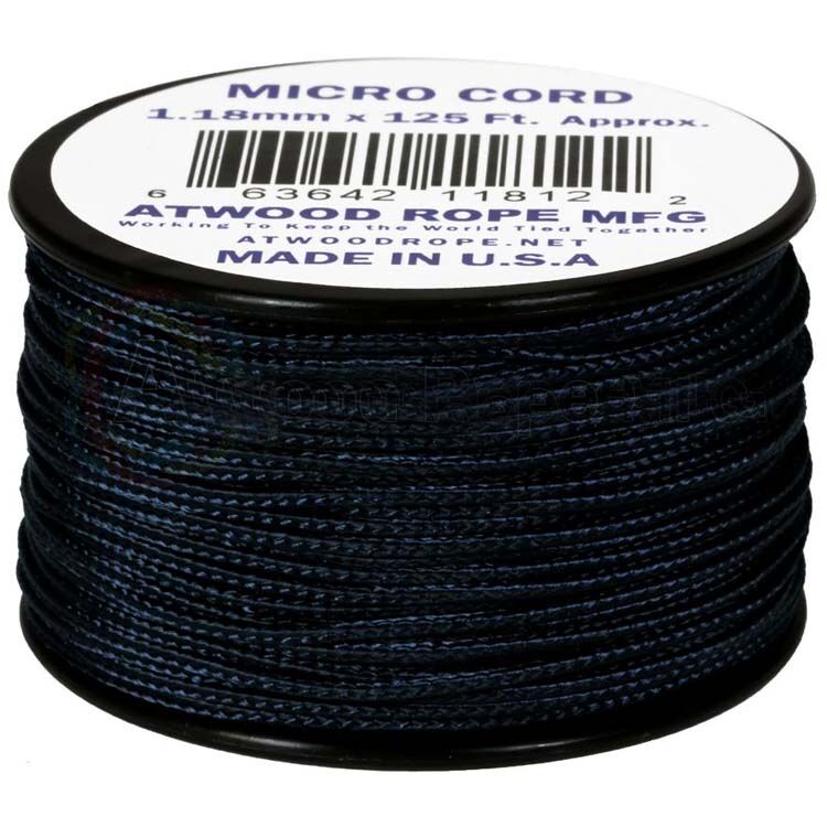 Паракорд Atwoodrope Micro Cord Black 38м