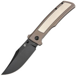 Нож Kansept Bison blackwash сталь S35VN рукоять Bronze Titanium