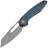 Нож Vosteed Thunderbeast beadblast stonewash сталь M390 рукоять Blue Titanium