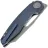 Нож Vosteed Thunderbeast beadblast stonewash сталь M390 рукоять Blue Titanium