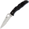 Нож Spyderco Endura 4 PS Thin Blue Line сталь VG-10 рукоять Black FRN (C10FPSBKBL)