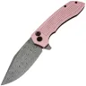 Нож Tenable Entity сталь Damascus рукоять Rose Gold Aluminium