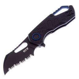 Нож MKM Isonzo Hawkbill Serrated Black сталь N690 рукоять Black FRN (FX03-1PBK)