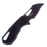 Нож MKM Isonzo Hawkbill Serrated Black сталь N690 рукоять Black FRN (FX03-1PBK)