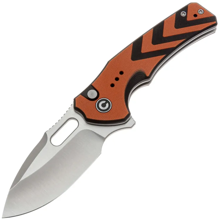 Нож CIVIVI Vexron satin сталь 14C28N рукоять Orange/Black G10 (C24066-3)