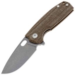 Нож FOX Core Vox acid stonewash сталь Elmax рукоять Brown Micarta (FX-604 MBR)