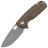 Нож FOX Core Vox acid stonewash сталь Elmax рукоять Brown Micarta (FX-604 MBR)