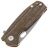Нож FOX Core Vox acid stonewash сталь Elmax рукоять Brown Micarta (FX-604 MBR)