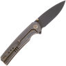Нож We Knife Subjugator Blackwash сталь CPM-20CV рукоять Bronze Titanium (WE21014C-4)