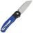 Нож Vosteed Thornton satin сталь 14C28N рукоять Blue/Black G10