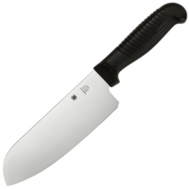 Нож кухонный Spyderco Santoku сталь MBS-26 рукоять Black Polypropylene (K08PBK)