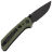 Нож Reate PL-XT Drop Point black PVD сталь Nitro-V рукоять Green Micarta/Black G10
