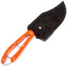Нож 1-й Цех Сиськи сатин сталь 440C рукоять Микарта Burnt Orange