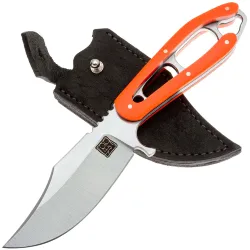 Нож Первый Цех Сиськи сталь 440C рукоять Микарта Neon Orange
