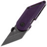 Нож Kansept Dash blackwash сталь 154CM рукоять Purple G10