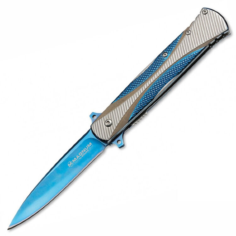 Нож Boker Magnum Dagger Blue сталь 440B рукоять сталь (01LG114)