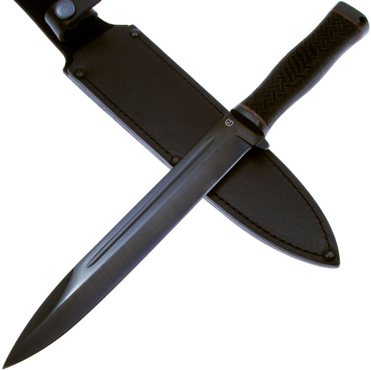 Нож Майор сталь 65Г рукоять резина (Титов А.С.)