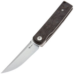 Нож Reate Bushido satin сталь M390 рукоять Dark Matter Copper FatCarbon