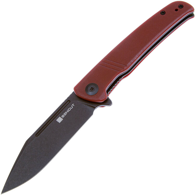 Нож Sencut Brazoria Blackwash сталь D2 рукоять Burgundy G10 (SA12C)