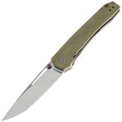 Нож Petrified Fish Ripple stonewash сталь 14C28N рукоять Khaki G10