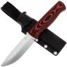 Нож Owl Knife Hoot сталь N690 рукоять черно-красный G10