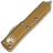 Нож Microtech UTX-85 S/E satin сталь M390 рукоять Tan Aluminum (231-4TA)