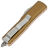 Нож Microtech UTX-85 S/E satin сталь M390 рукоять Tan Aluminum (231-4TA)
