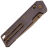 Нож Vosteed Parallel copper dune сталь S35VN рукоять Dark Reddish Purple Titanium