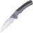 Нож WE Knife Ziffius satin сталь CPM-20CV рукоять Gray Titanium/Twill Carbon Fiber (WE22024A-2)